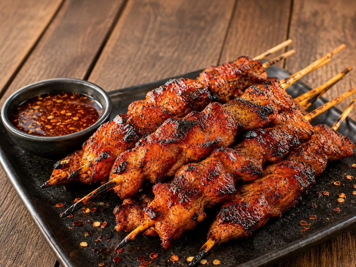 Dragon Fire BBQ Chicken Skewers