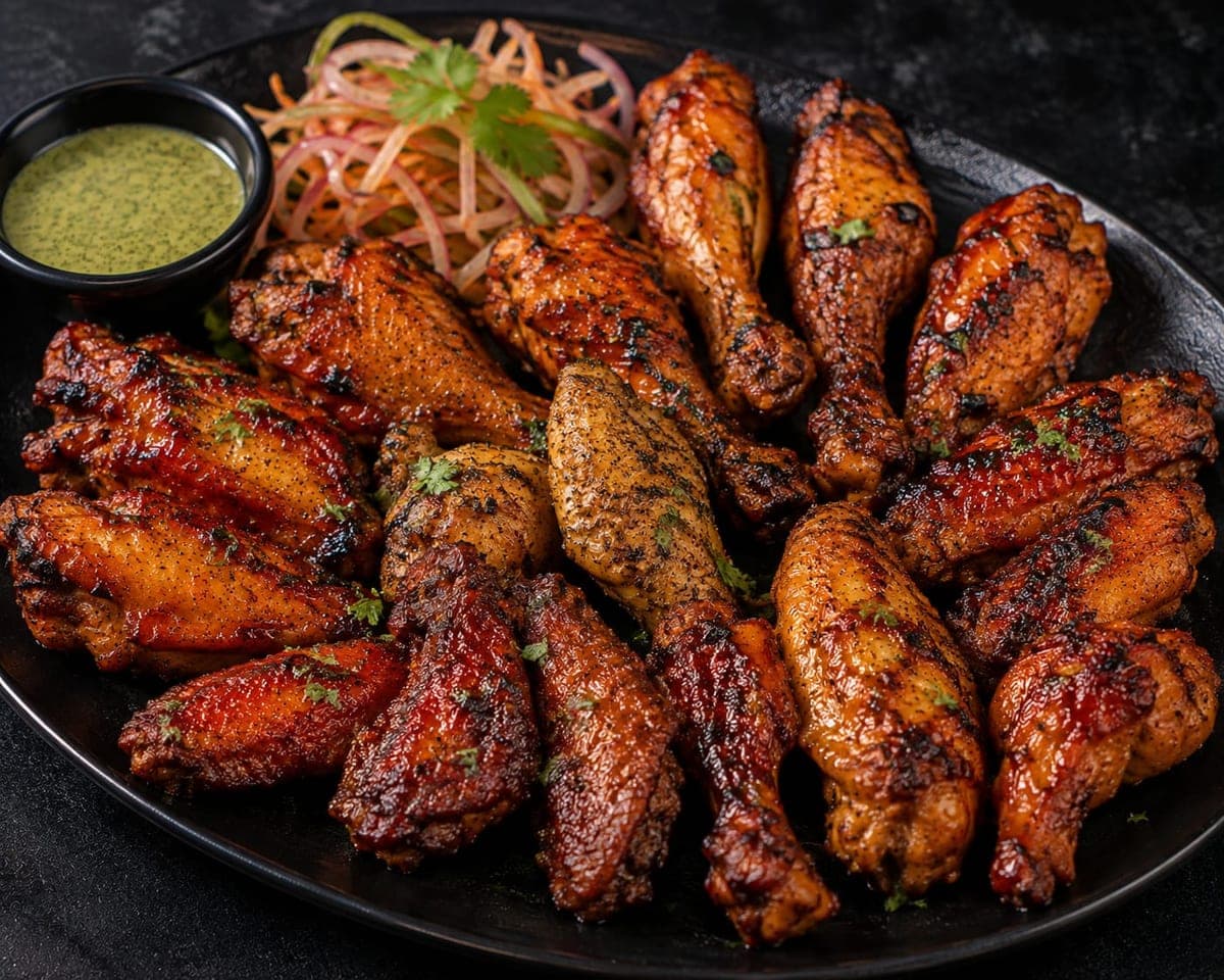 Sticky Honey-Glazed Chicken Wings