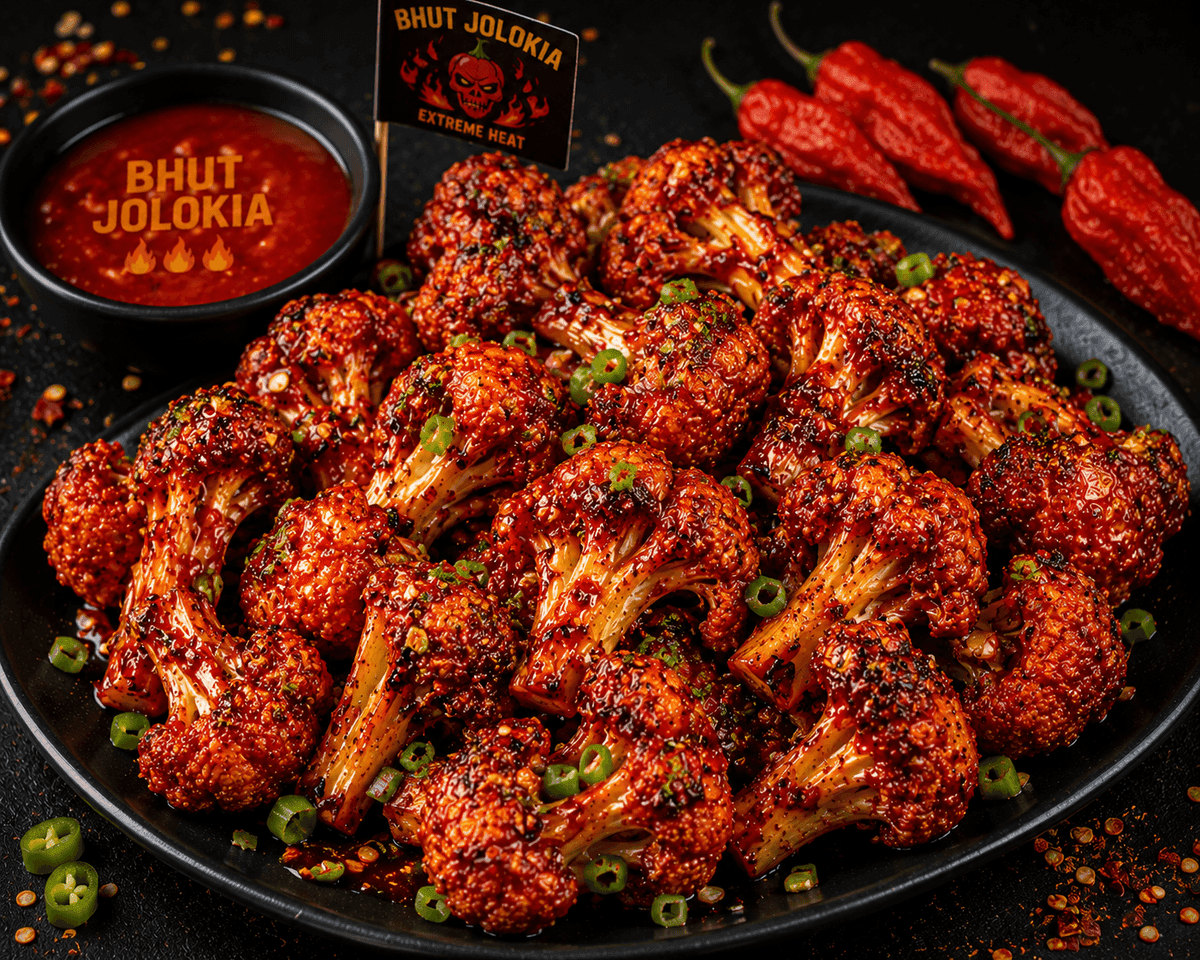 Bhut Jolokia Cauliflower Wings