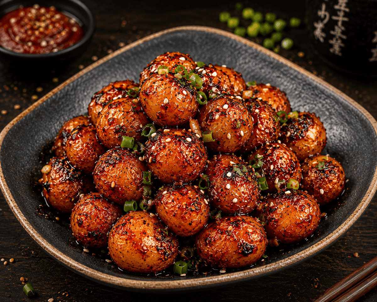 Korean Fire Gochujang Baby Potatoes