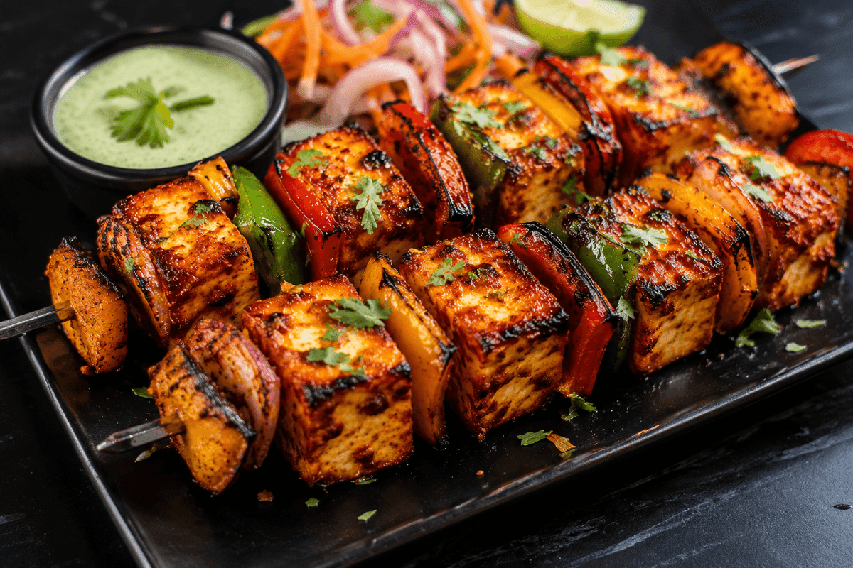 Signature Peri-Peri Paneer Skewers
